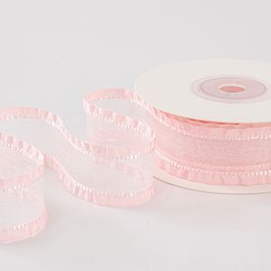 Ruban en organza à volants de 2,5 cm, best-seller, pour emballage cadeau et décoration de bouquet de mariage, 10 yards/rouleau - Product Image 3