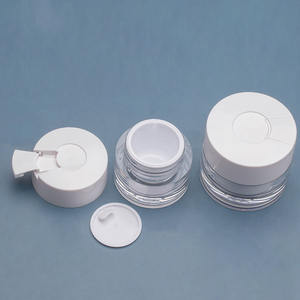 Pot de crème pour les yeux, contenant de crème pour le visage avec cuillère, capacité personnalisée, emballage pour soins de la peau, pot cosmétique vide rechargeable, personnalisable - Product Image 3