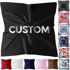 Pañuelos de Seda Personalizados para Mujer, con Serigrafía, de Satén, Cuadrados, Ethicon Soie, 100% Seda, con Estampado Personalizado, Twill, Promocionales, Modernos - Product Image 1