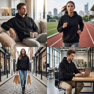 Maßgefertigte Hochwertige Pullover-Hoodies Ohne Reißverschlüsse in Unifarben, Großhandel Kundenspezifisch Bedruckte und Bestickte Herren-Hoodies - Product Image 6