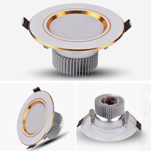 Luz LED Empotrable en Techo, Sin Marco, Aluminio Negro, 4100K Blanco Neutro, CA 220V, Iluminación Interior, CRI 90, Regulable, IP20, 3 Años de Garantía - Product Image 1