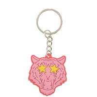 Ensemble de porte-clés Y2K rose léopard - 6 styles, porte-clés mignons en forme de guépard, cœur, éclair pour femmes, filles, sac, voiture, cadeau