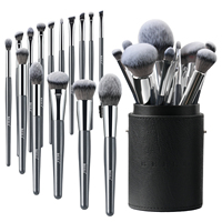 Nouvel ensemble de pinceaux de maquillage professionnels tendance, logo personnalisé, poils synthétiques, fond de teint, fard à paupières, anticernes, kit de pinceaux de maquillage