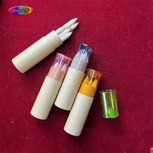 3.5 "6 màu bút chì trong giấy ống với Mài Nắp - Product Image 3
