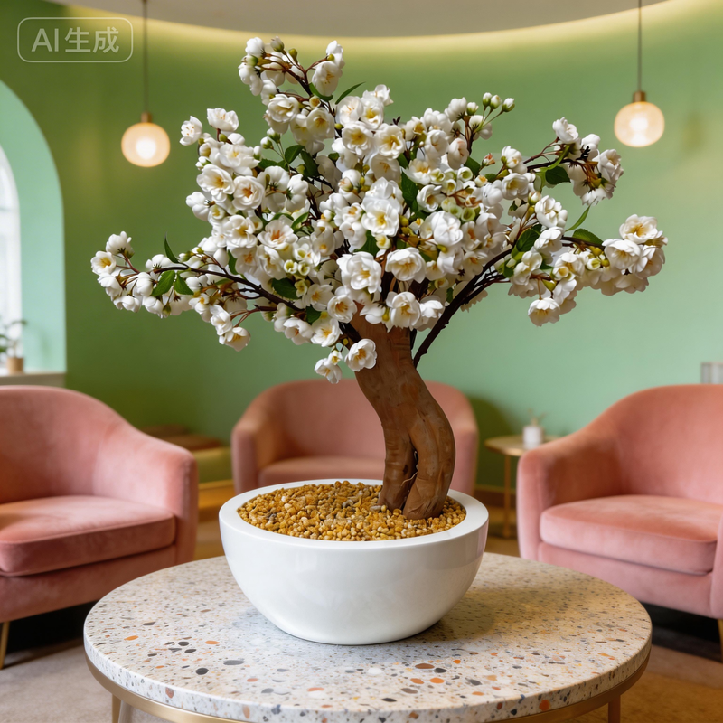Artificial Faux Plastic Plant Decorations Durable