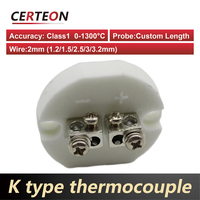 Capteur thermocouple type K à gaine céramique 0 à 1300°C pour four de laboratoire et automatisation
