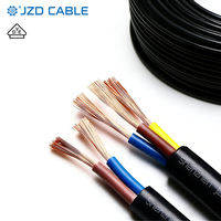 Câbles électriques de construction JZD OEM/ODM multiconducteurs flexibles en cuivre avec isolation en caoutchouc H05RN-F H07RN-F 3*16mm² 4*25mm²