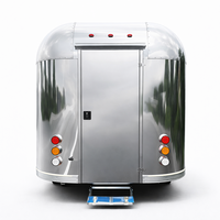 Nouveau camion de restauration mobile en acier inoxydable 304, remorque alimentaire pour hot-dogs, camping-car, chariot de café et de crème glacée avec cuisine complète