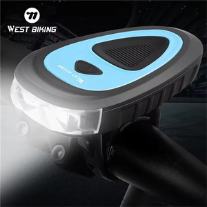 Luz Delantera <span class=keywords><strong>para</strong></span> Bicicleta con Bocina <span class=keywords><strong>LED</strong></span> de 140db, Recargable por USB, Juego de <span class=keywords><strong>Luces</strong></span> <span class=keywords><strong>para</strong></span> Bicicleta - Product Image 1