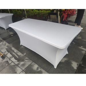 Offre Spéciale Spandex Stretch High Top et Banquets Tissu moderne Style Reador Nappe rectangulaire ajustée en gros - Product Image 6