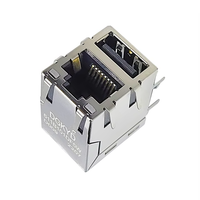 Conector de filtro de Puerto Ethernet de 100M RG45 RJ45 Conector USB con conector de interfaz de blindaje de luz para cables y dispositivos Ethernet
