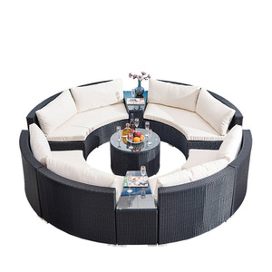 Hotel Garden Furniture Lounge Set Villa Leisure Pe <b>rattan</b> Aluminum Alloy <b>Sofa</b> Outdoor Lounge Sectional <b>Sofa</b> Furniture Set - Product Image 5