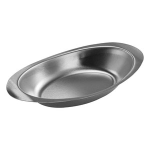 Plato ovalado de acero inoxidable para curry, ensalada, aperitivos, vajilla para fiestas, color sólido, forma de Yuanbao - Product Image 2