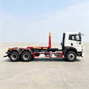 Camion benne basculante FAW Jiefang 6x4 multifonctionnel avec système de levage à crochet, camion à ordures 20 m³ avec conteneur amovible - Product Image 3