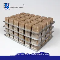 Bohai Bay Frozen Pearl Crevettes Artemia Saumure Crevettes Dragon Fish Petit aliment sec pour poissons pour animaux de compagnie Variété Pack Aliments pour poissons congelés
