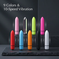 Mini Bullet Vibrator Spielzeug mit Spitzer Spitze 10 Modi G-Punkt Wasserdichtes Silikon Sextoy für Frauen