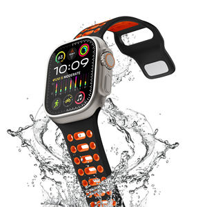 Bracelet de montre sport en silicone respirant et réglable RYB 49 <span class=keywords><strong>mm</strong></span>, bracelet de remplacement pour montres intelligentes IWatch 42 <span class=keywords><strong>mm</strong></span> 46 <span class=keywords><strong>mm</strong></span> 49 <span class=keywords><strong>mm</strong></span> - Product Image 4