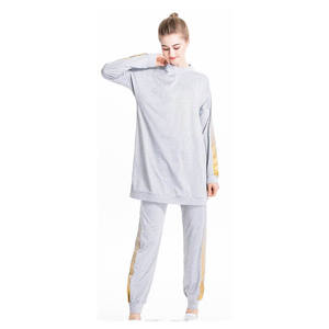 OEM Modeste fille islamique Sports/Gym Ensemble à capuche vêtements de sport musulman survêtement pour <span class=keywords><strong>jogging</strong></span>, course à pied Islam sportswear tunique haut - Product Image 1