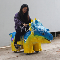 Çocuklar için özelleştirilebilir özelliklere sahip interaktif robotik animasyonlu dinozor araba