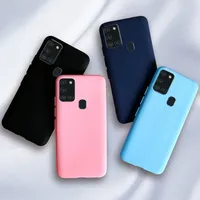 Silicone TPU Doux Mat Téléphone Cas Couverture Arrière Fundas Coque Pare-chocs pour Samsung A21S Cas pour Samsung Galaxy A21S a 21 S A21 S Cas