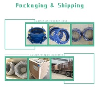 Raccord de tuyau en acier au carbone, adaptateur rapide en fonte ductile pour PVC, à bride en fonte