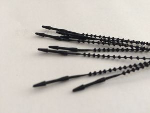 Booster ngọc trai Tie 3-9 inch PP trắng đen đầy màu sắc Bead Cable Tie cho quần áo giày dép đồ chơi phụ kiện Quà Tặng treo thẻ - Product Image 2