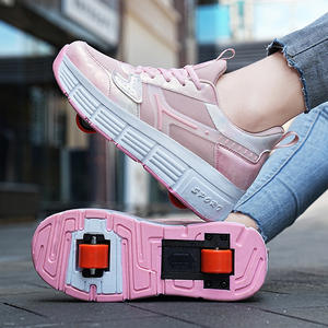 Zapatos para caminar para niños, niños y niñas, <span class=keywords><strong>patines</strong></span> deportivos de dos <span class=keywords><strong>ruedas</strong></span> para estudiantes, zapatos con <span class=keywords><strong>ruedas</strong></span> para caminar, <span class=keywords><strong>patines</strong></span> - Product Image 1