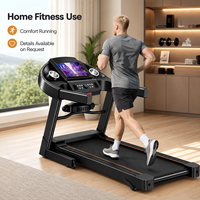 Tapis roulant intelligent électrique pliable professionnel commercial portable pour la maison, la salle de sport, la marche et la course avec inclinaison