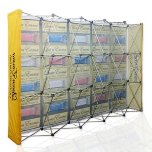 Custom Portable 8ft 10ft Aluminum Alloy Pop-up Fabric Display <b>Stand</b> Scalable Advertising <b>Backdrop</b> Background Foldable Design - Product Image 2
