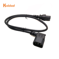 Haute qualité personnalisé IEC C13 à C14 mâle à femelle prise d'extension connecteur de câble cordon d'alimentation pour armoire PDU d'ordinateur