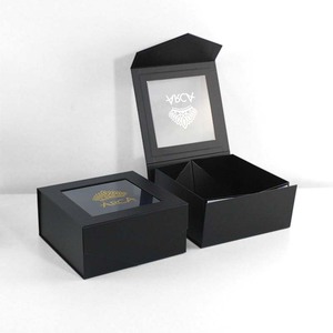 Fashion Clothing Shoe <b>Gift</b> Packaging <b>Box</b> Luxury Gold Logo Red Cardboard Extra <b>Large</b> Folding Magnetic Custom Boot <b>Box</b> - Product Image 1