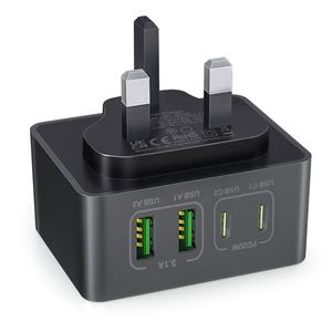 El cargador GaN 40W 4 puertos USB tipo C de Amazon, estándar británico, enchufe del Reino Unido, carga rápida para <span class=keywords><strong>Iphome</strong></span> 17 16 15 <span class=keywords><strong>14</strong></span> 13 - Product Image 2