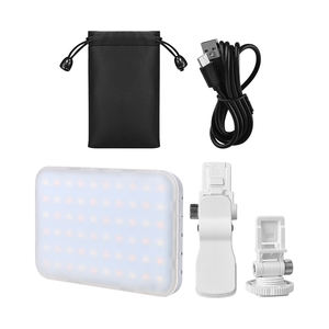 COTECi - Luz de Relleno Portátil de 10 Colores, Luz Blanca Cálida Natural, Tricolor, Aurora, Atenuación Oscura, para Fotografía con Teléfono, Selfie, Fuente de Alimentación - Voltaje - Product Image 1