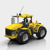 17081 Tractor de Ingeniería Eléctrico con Control Remoto Challenger, Juguete Educativo de Bloques de Construcción DIY para Niños