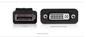 Dp để DVI Adapter DisplayPort để DVI 24 + 5 Bộ chuyển đổi Cáp 1080P máy tính video độ nét cao cáp - Product Image 5