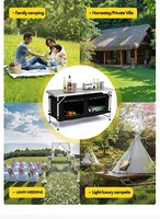 Mobilier de jardin, table de luxe pliante en aluminium de haute qualité pour la cuisine, le camping et la randonnée