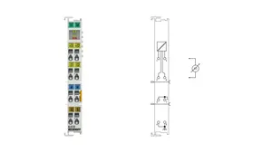 BECKHOFF KL3132 |   Terminal de bus, entrada analógica de 2 canales, voltaje, 16 bits, diferencial, alta precisión - Product Image 6