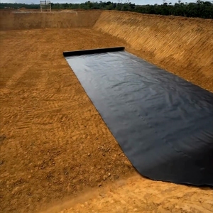 <span class=keywords><strong>HDPE</strong></span> Ao Lót <span class=keywords><strong>0.5Mm</strong></span> 0.75Mm 1.0Mm Cá Trang Trại Mịn Bề Mặt Thô Geomembrane - Product Image 6