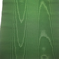 Tissu Bengaline 100% Nylon Soie Vert Moiré Gaufré Respirant Technique de Tissage pour Robe de Cérémonie et Manteau de Costume pour Filles