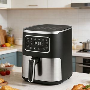 Friteuse à air numérique électrique 5L 1450W avec fonction de cuisson, idéale pour la maison et l'hôtellerie, en plastique – Nouveauté 2026, Offre Spéciale - Product Image 4