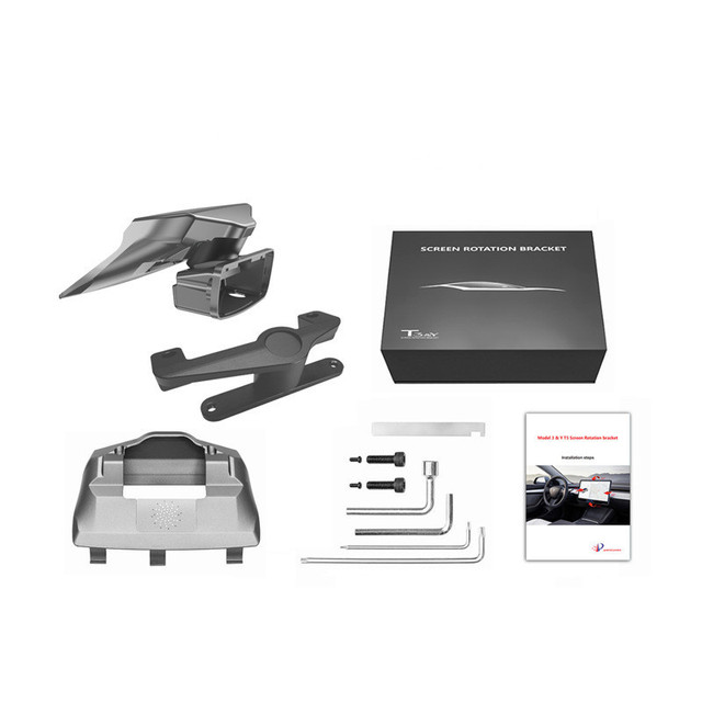 RC T6 T-esla Highland Model 3 Dedicated Screen Four-way Rotating Bracket Central Control Screen Modification Tesla Accessories