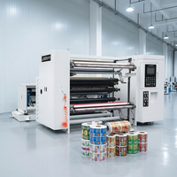 Machine de découpe et de rembobinage multifonctionnelle rouleau à rouleau pour papier d'étiquettes et film plastique