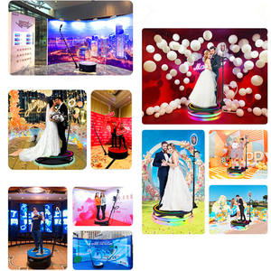 Esagonale vendita calda 360 fase rotante cabina fotografica cabina fotografica 360 cabina Video 360 Spinner per la festa di nozze - Product Image 6