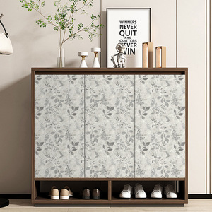 Creation Of Time And Space Peel & Stick Wallpaper Gray Leaf Botanical <b>Pattern</b> Self-adhesive For Home Decoration - Product Image 3