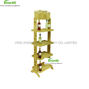 Estante de Madera de Doble Cara de 4 Niveles para Supermercado, Resistente, con Acabado de Madera Original, Personalizable, de Instalación Rápida - Product Image 4