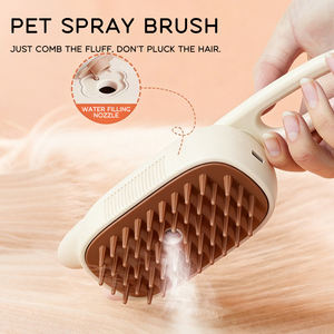 Brosse à cheveux de luxe en plastique 3 en 1 pour animaux domestiques, peigne à vapeur, épilateur <span class=keywords><strong>et</strong></span> toilettage multifonction avec spray pour chiens <span class=keywords><strong>et</strong></span> chats - Product Image 3
