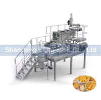 Machine à pâtes électrique automatique en acier inoxydable à commande PLC pour macaroni court et spaghetti, extrudeuse industrielle