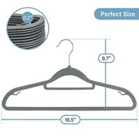 Cintres en plastique haut de gamme avec crochet métallique, design antidérapant, organisateur de placard peu encombrant pour chemises, manteaux et pantalons