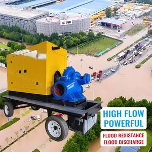 75/150 HP 4/6/8/10 İnç Şehir Su Temini/Su Baskını Kontrolü ve Drenaj Mobil Dizel Çift Emişli Pompa - Product Image 3