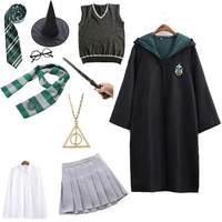 Capa de traje de Harry Potter, Túnica mágica, disfraz de Halloween, actuación, barato